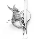 carpenter tools tattoo design idea