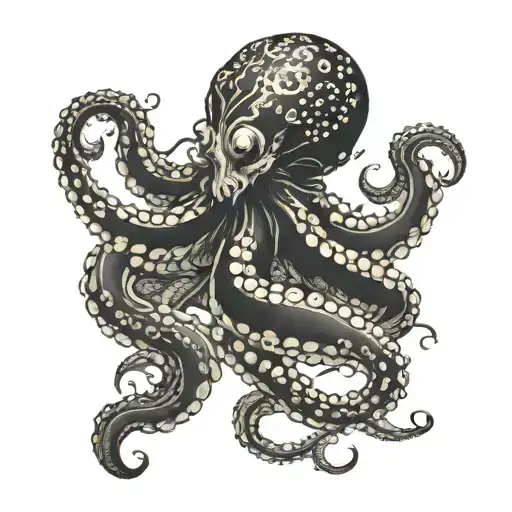 Octopus scorpion saggittarius grandparents Yorkshire  tattoo design idea