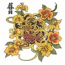 BTS lyrics written tattoo design idea