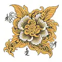 BTS lyrics written tattoo design idea