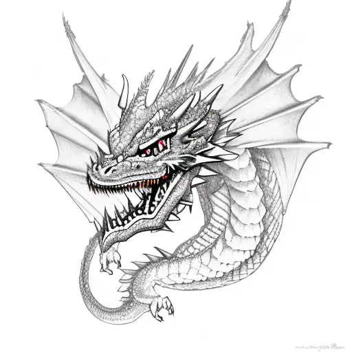 mexican dragon tattoo design idea