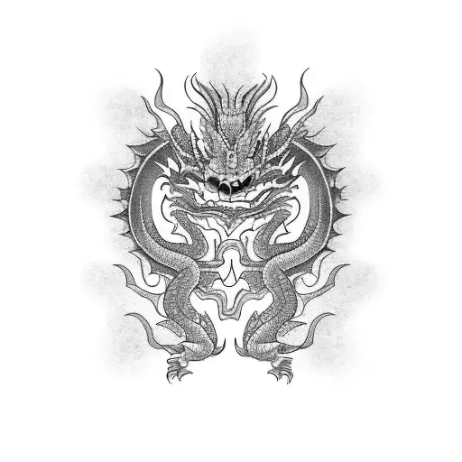 mexican dragon tattoo design idea