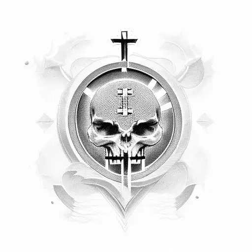 combine Christian Cross and the date 11-12-20 tattoo design idea