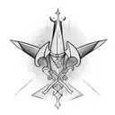 Excalibur tattoo design idea