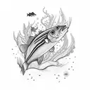 vectra b + aquarium + fishing + computer tattoo design idea