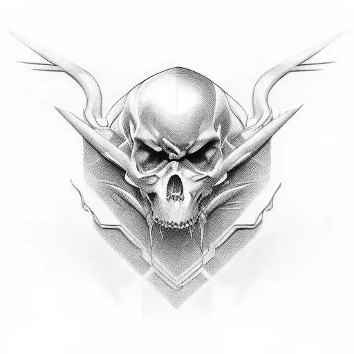 A black and grey portrait of a famous straight edge figure tattoo design idea