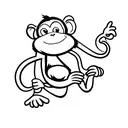 full body monkey tattoo design idea