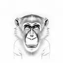 monkey full body tattoo design idea