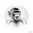 monkey full body tattoo design idea