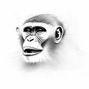 monkey full body tattoo design idea