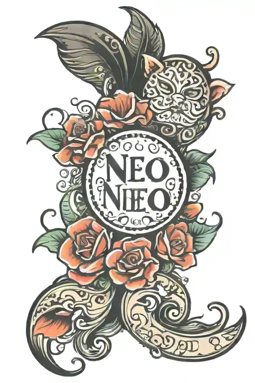 child name tattoo design idea