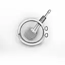 A microphone intertwined with musical notes, representing the client's love for rap and music tattoo design idea