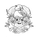 alas con nombre juana tattoo design idea