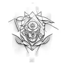 Create a tattoo design that symbolizes the client's love for travel and bodybuilding tattoo design idea