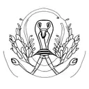 lawn flamingo tattoo design idea