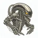 xenomorph Alien tattoo design idea
