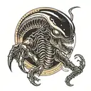 xenomorph Alien tattoo design idea