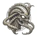 xenomorph Alien tattoo design idea