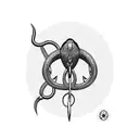 fly fishing hook tattoo design idea