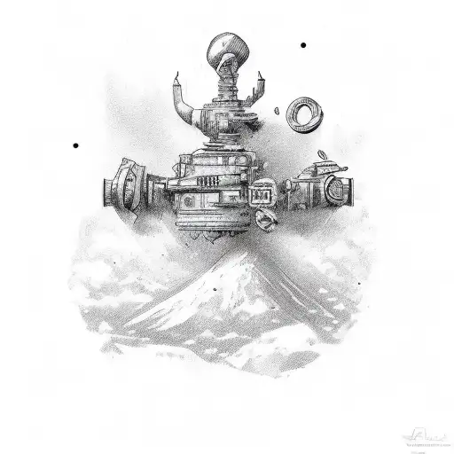 number 25 combined with letters A and M tattoo design idea