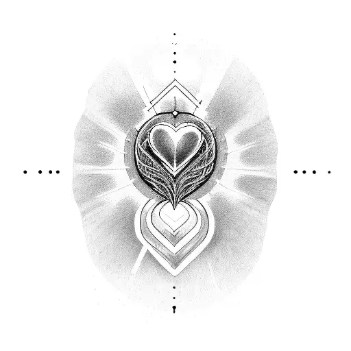 put the words "only now I see the light" inside a heart design tattoo design idea