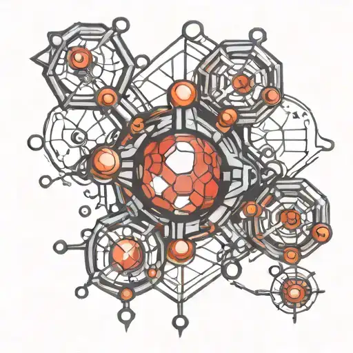 testosterone molecule tattoo design idea