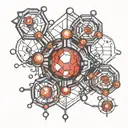 testosterone molecule tattoo design idea