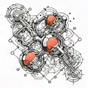 testosterone molecule tattoo design idea