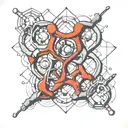 testosterone molecule tattoo design idea