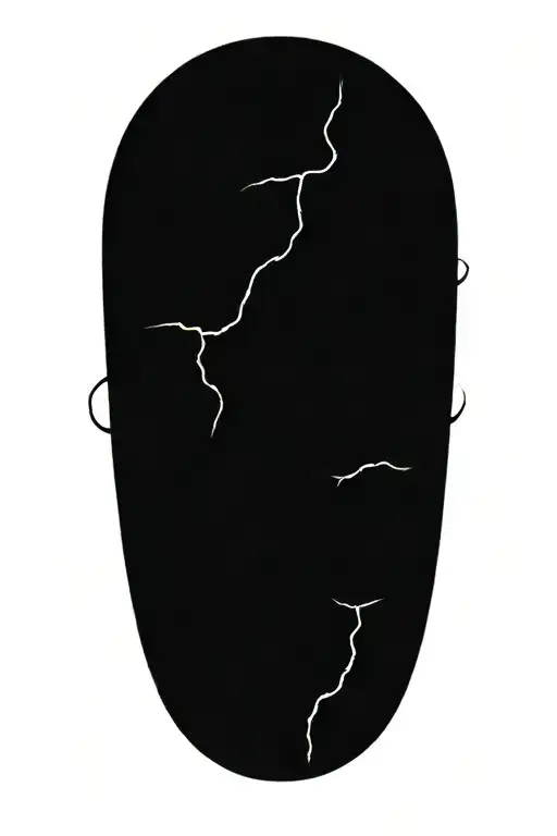 lightning storm clouds tattoo design idea