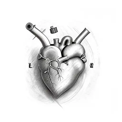 heart with name Heather  tattoo design idea