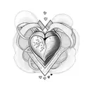heart with name Heather  tattoo design idea