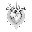 heart with name Heather  tattoo design idea