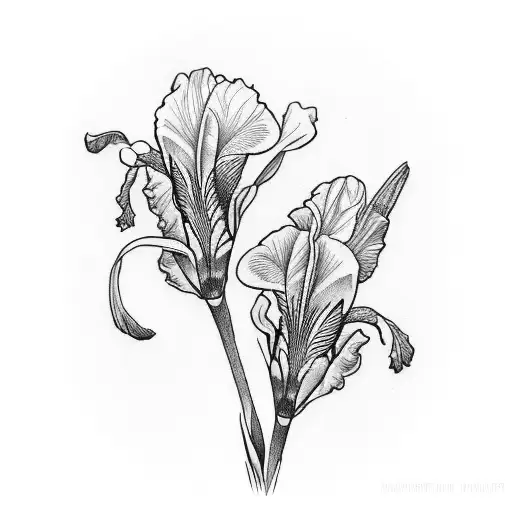 iris tattoo design idea