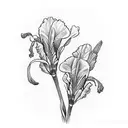iris tattoo design idea