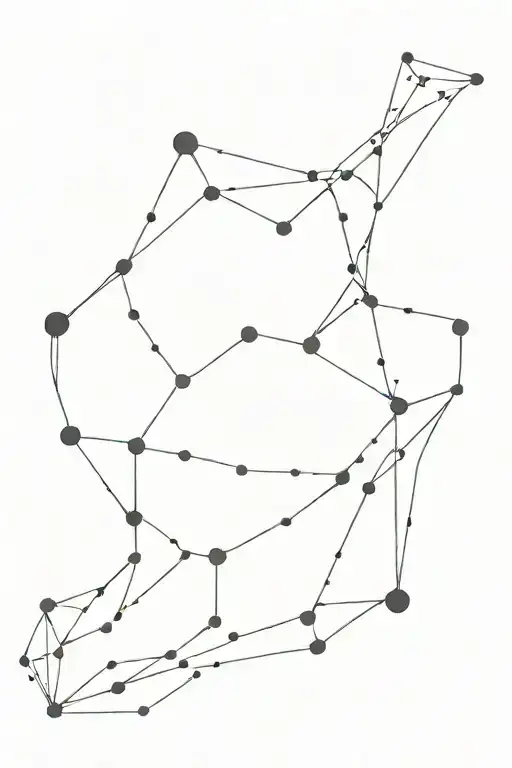 aquarius constellation tattoo design idea