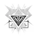 Triangle tattoo design idea