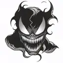 venom marvel tattoo design idea