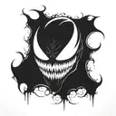 venom marvel tattoo design idea