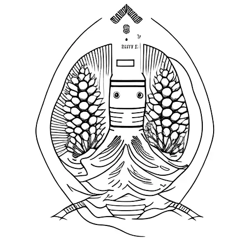 clarks nutcracker with Pinus albicaulis tattoo design idea