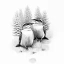 clarks nutcracker with Pinus albicaulis tattoo design idea