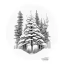 clarks nutcracker with whitebark pine tree tattoo design idea