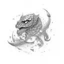 S R tattoo design idea