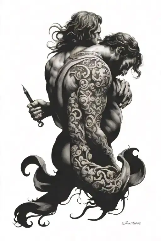 Renaissance painting featuring tattoo design idea