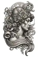 Renaissance art inspired tattoo design idea