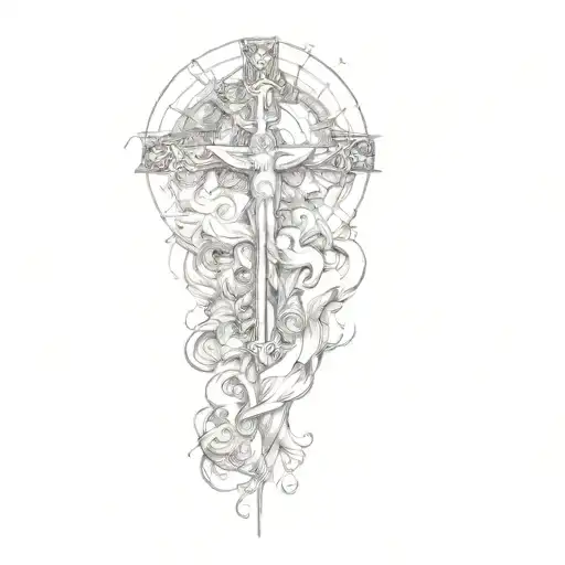 jesus tattoo design idea