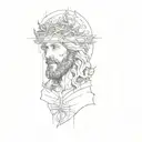 jesus tattoo design idea