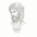 jesus tattoo design idea