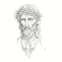 jesus tattoo design idea