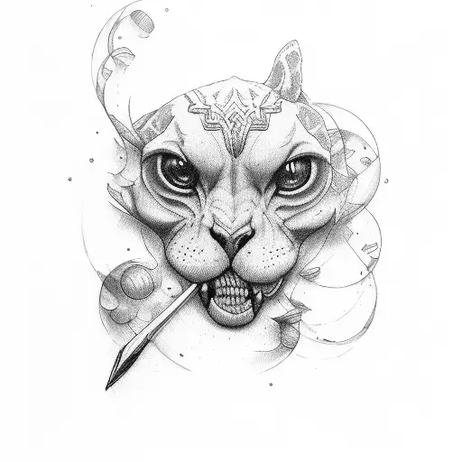  4H with a bar overtop tattoo design idea